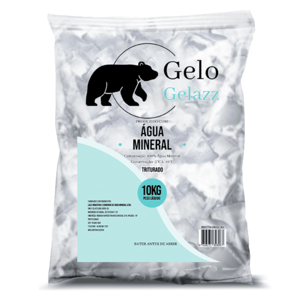 Gelo Mineral Gelazz Triturado (10kg)